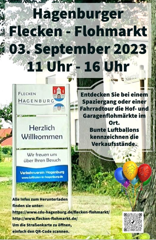 Fleckenflohmarkt 03.09.2023 11-16 Uhr